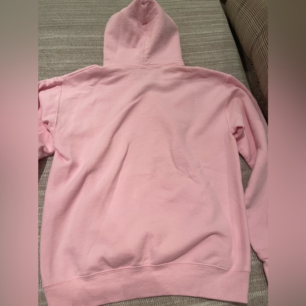 Pink oversized rose hoodie